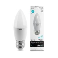Лампа светодиод. E27   6W CANDLE Gauss  4100K Elementary