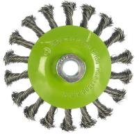 Щетка  ДТ для УШМ коническая 115 мм М14 витая