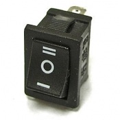 Переключатель мини I-O-II, 3pin, 6А, черн. MRS-103A BK