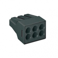 Клеммник безвинтовой 773-306 6х0,5-2,5мм2 TDM