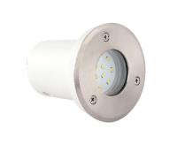 Светильник грунт. LED 220V 1.2W Safir HL940L круг металл Horoz