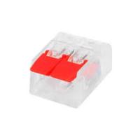 Клеммник безвинтовой 221-412 (SLIM CONNECTOR-2) 2х0,2-4мм2 (32A)  Horoz Electric