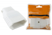 Розетка кабельная 10А для евровилки CEE 7/16 белая TDM