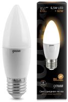 Лампа светодиод. E27   6,5W CANDLE Gauss  2700K