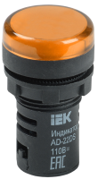 Лампа сигнальная d22мм  24V AC/DC желтая (LED) AD22DS  IEK