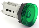Лампа сигнальная d22мм 230V AC зеленая (неон) SB7-EV63  Tekfor
