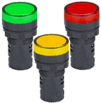 Лампа сигнальная d16мм 230V AC желтая (LED) AD22-16DS-Y  Tekfor