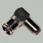 Переходник F-гнездо - TV-гнездо угловой