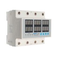 Реле напряжения и тока  3ф  63А 140-300В (90мм) NJVA1-63 (нагрузка снизу) DIN  CHINT