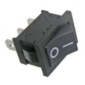Переключатель мини I-O, 3pin, 6А, черн. MRS-102A BK