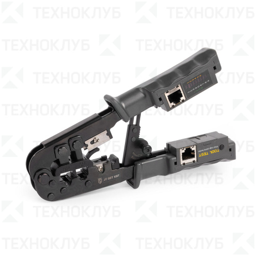 Кримпер JT-02T для RJ разъемов 8P/6P/4P + тестер RJ45  КВТ