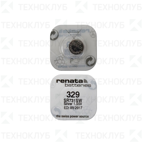 Батарейка часовая 329 LD Renata 7,9x3,1 (SR731SW)