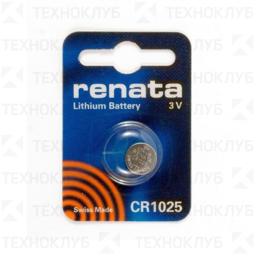 Батарейка литиевая CR1025 Renata