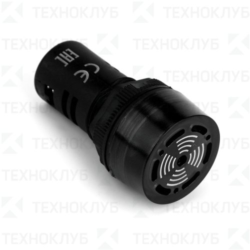 Сирена звуковая ND16-22L 220В АС черная (непрерывистый звук)  CHINT