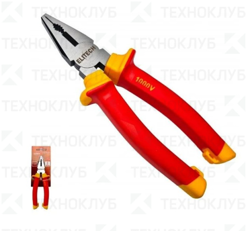 Пассатижи 180 мм Elitech диэлектрические