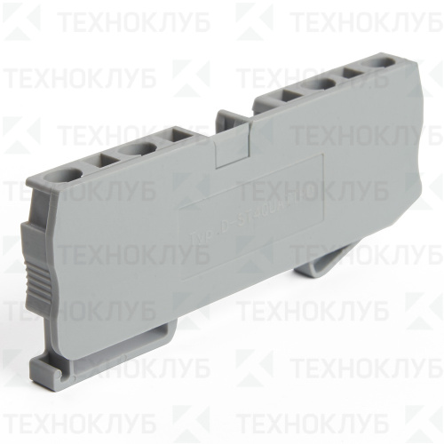 Торцевая заглушка для ЗНИ LD554  4мм (LD562-1-40) серый  STEKKER