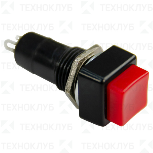 Кнопка YL232-03 d11мм квадратная красная 1НО  Энергия