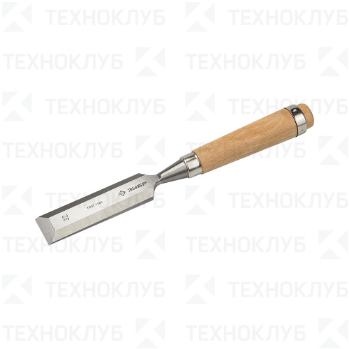 Стамеска ЗУБР 32 мм с деревянной ручкой