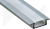 Профиль для LED-ленты CAB252 (2 м) встраиваемый, матовый рассеиватель, 2 заглушки Feron 