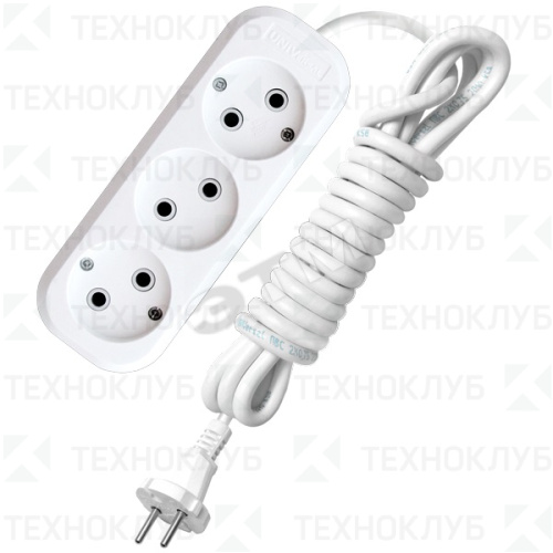 Удлинитель 3*  3м б/з 10А E-203 UNIVersal 