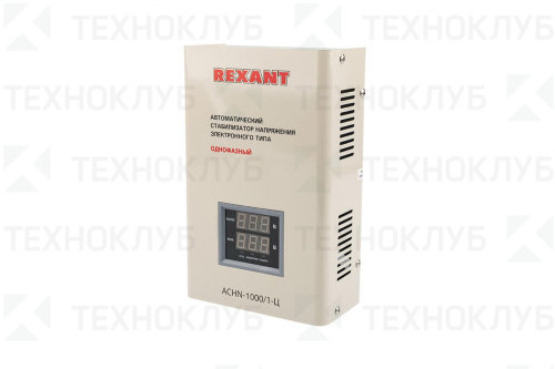 Стабилизатор  1000VA релейный (140-260V точ.±8%) АСНN-1000/1-Ц (настенный)  Rexant