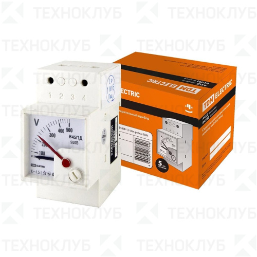Вольтметр В45ПД 500В-1,5 DIN TDM