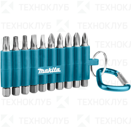 Набор бит Makita 50 мм с карабином 10 шт.