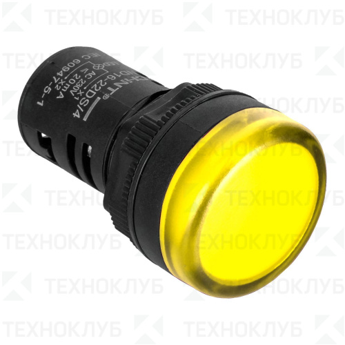 Лампа сигнальная d22мм  24V AC/DC желтая (LED) ND16-22DS/2  CHINT