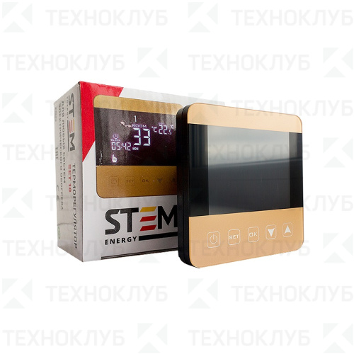 Терморегулятор цифр. сенсорный SET18 бежевый сут./недел. StemEnergy