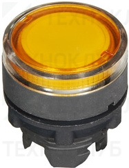 Кнопка плоская с подсветкой d22мм (желтая) 1НО  LAY4-EW35 (220VAC) IP40  Tekfor