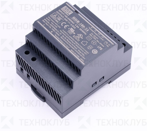 Блок питания на DIN-рейку 24V/DC  92Вт (3.83A) HDR-100-24 Mean Well