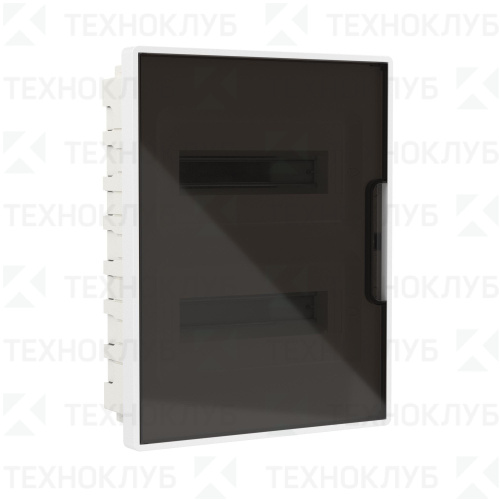 Щит ЩРВ пласт. 24м черн.прозр. IP40 ниша 372х285х77 (FRAME)  DKC