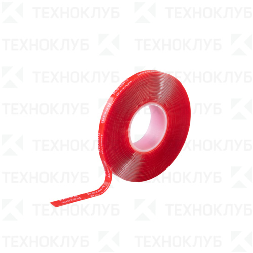 Скотч двухсторонний (акриловый VHB-основа)  6мм (5м) прозрачный  Rexant