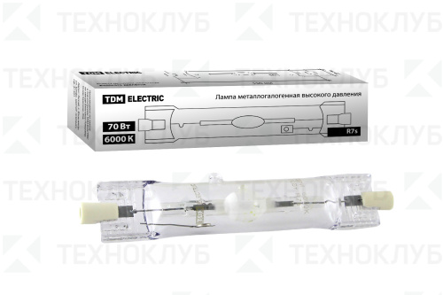 Лампа металлог. R*7S  70W 6000K TDM