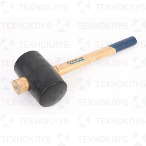 Киянка резиновая 900 гр. черная ЗУБР с деревянной ручкой