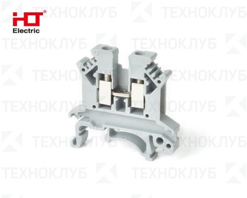 Зажим наборный (винтовой) ЗНН-2,5мм2 24А серый (UK-2,5мм2)  HLT