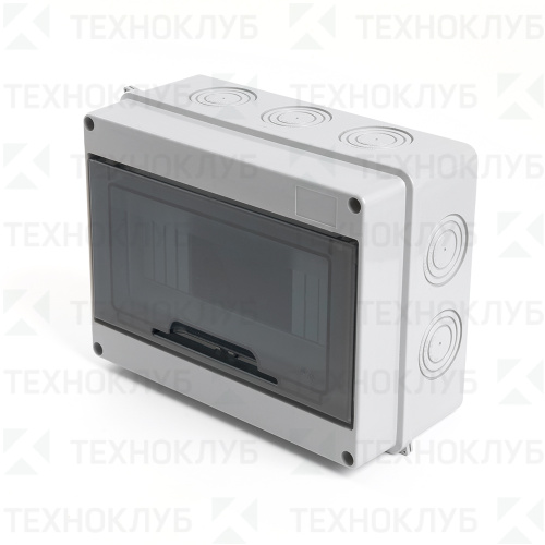 Щит ЩРН пласт.  8м прозр. IP65 155х201х90 (EBX50-1/08-65)  STEKKER