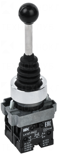 Джойстик LA167-PA22 на 2 положения 2НО без фиксации черный  IEK