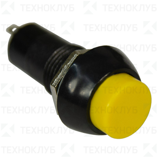 Кнопка YL232-01 d11мм круглая желтая 1НО  Энергия