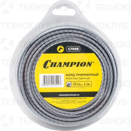 Леска 3,0 мм  24 м зубчатая Champion