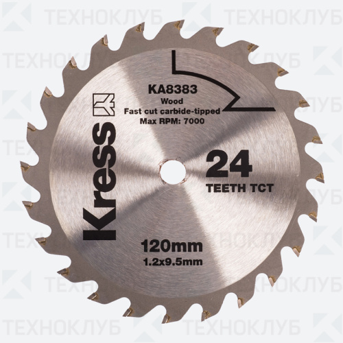 Диск Kress 120*24*9,5 мм дерево