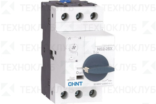 Пускатель с защитой двигателя  6-10A  NS2-25X с поворотной ручкой  CHINT