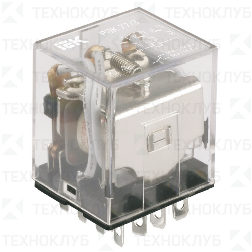 Реле промежуточное 4 контакта 10А  24V DC (РЭК77/4)  IEK