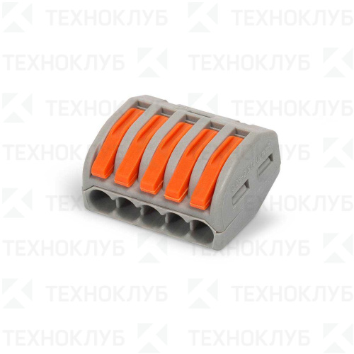 Клеммник безвинтовой 222-415 5х0,08-4,0мм2 (32A)  LEEK