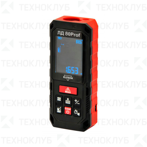 Дальномер лазерный  80 м Elitech HD LD 80