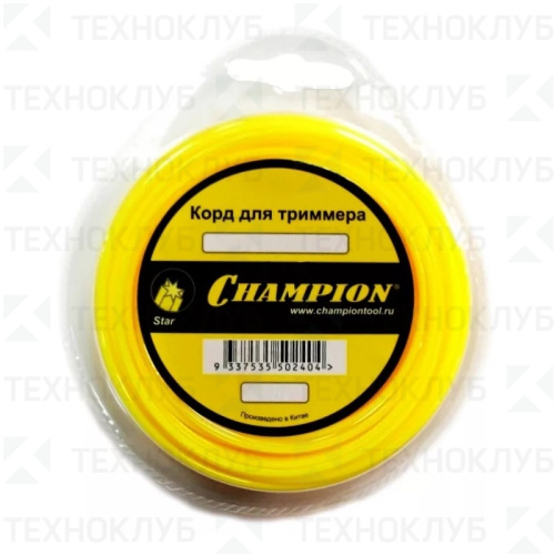 Леска 2,4 мм  12 м звезда Champion