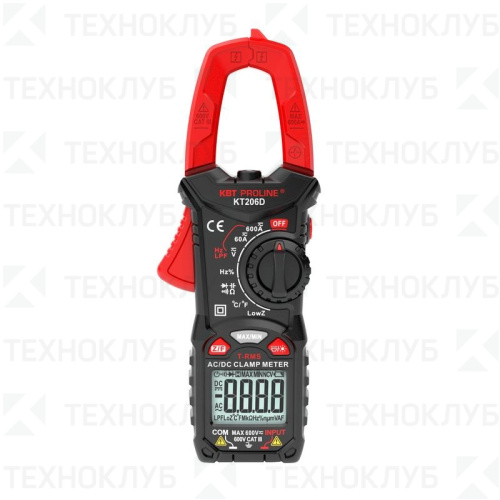 Клещи токовые KT206D PROLINE (AC/DC)  КВТ