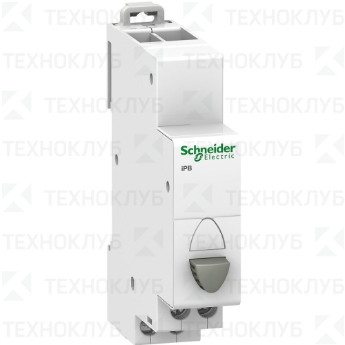 Кнопка на дин-рейку iPB серая 1НЗ 230В Schneider Electric