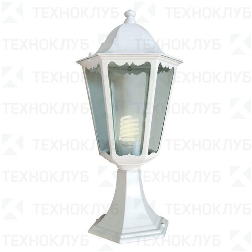 Светильник Парк 100W 6-гран. на ножке 6204бел. FERON