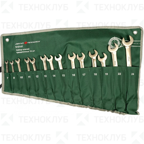 Набор ключей комбинир. 7-24 мм 14 шт. ДТ трещёточных